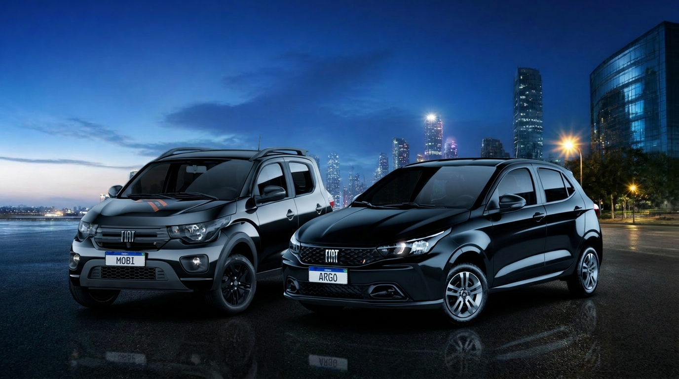 Modelos Fiat Mobi e Argo